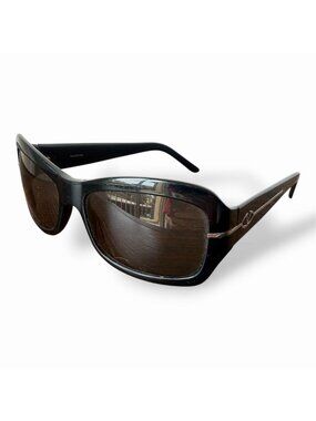 Valentino Black Rounded Rectangular Women's Sunglasses 5385/S